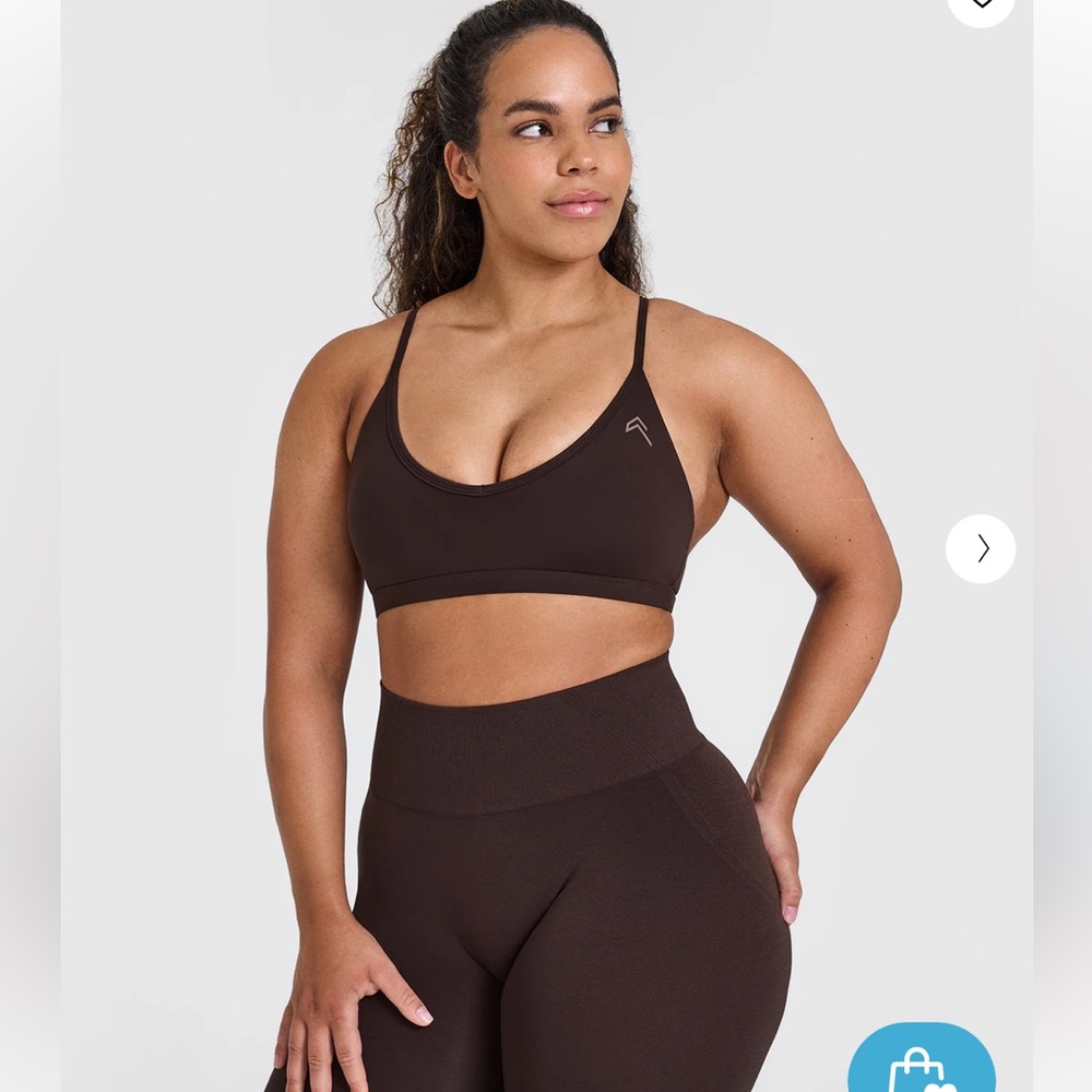 Oner Active Timeless Strappy Bralette 70% Cocoa